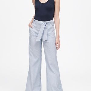 Banana Republic striped linen pants, size 6R